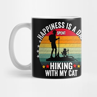 Happiness is a day spent hiking with my cat Mug